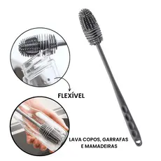 Escova De Limpeza Multiuso Para Lavar Garrafas e Mamadeiras