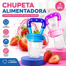 Chupeta Alimentadora Mordedor Para Bebê Menino e Menina