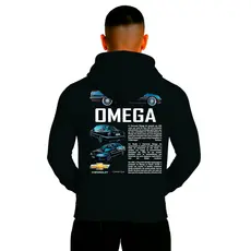 Moletom Unissex Estampa Em DTF Para Amantes De Carros Omega Modelo Casual