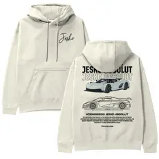 Moletom Jesko Carros Confortavel 50% Algodão 50% Poliester Estampa Em DTF Material de Qualidade