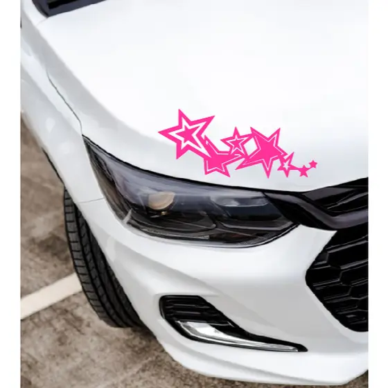 adesivo estrelas 30 cm para carro moto e caminhão