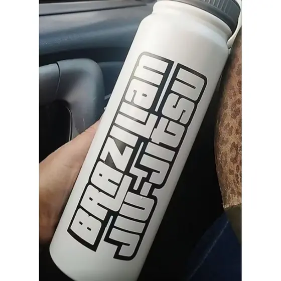 adesivo brazilian jiu-jitsu 15x06cm para carro moto
