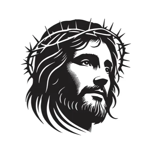 adesivo jesus cristo grande para carro e caminhão tamanho 20x19cm