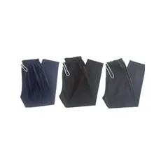 KIT 3 CalçaS PLUS SIZE Masculina Chimpa BOLSOS LATERAIS Poliéster Casual (flanelada na parte interna)
