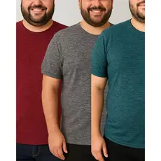 KIT 3 PLUS MESCLADA CAMISETA DRY FIT -  USO CASUAL E ESPOSTIVO.