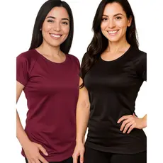 Kit 2 Camisetas Babylook Femininas Dry Fit Treino Confortável