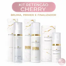 Kit Retenção Cherry Lash para Extensão de Cílios  Bruma, Finalizador e Primer