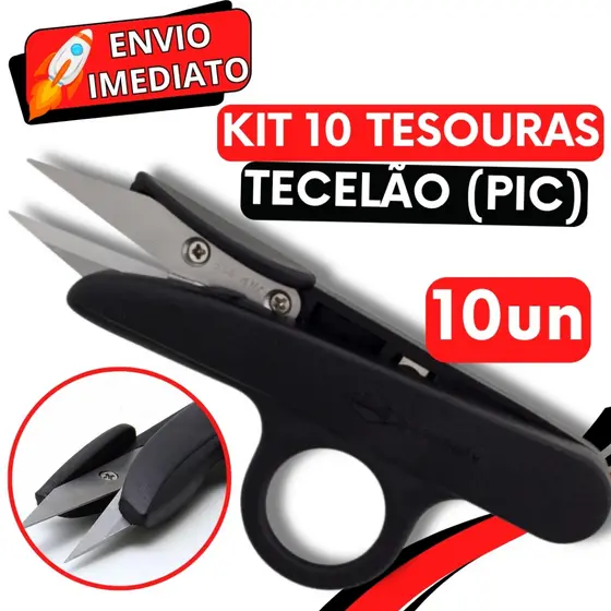 KIT 2/3/6/10 Unid Tesoura PIC Tecelão Corta Fácil Para Arremate de Linha Corte e Costura Preciso Fios Artesanato Bordado