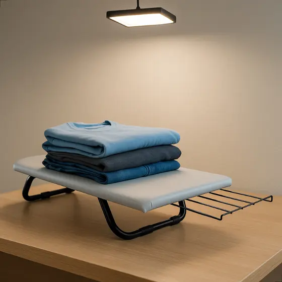 Tabua Passadeira Portátil De Passar Roupa Em Aço Carbono Com Porta Ferro Extra Forte Reforçada
