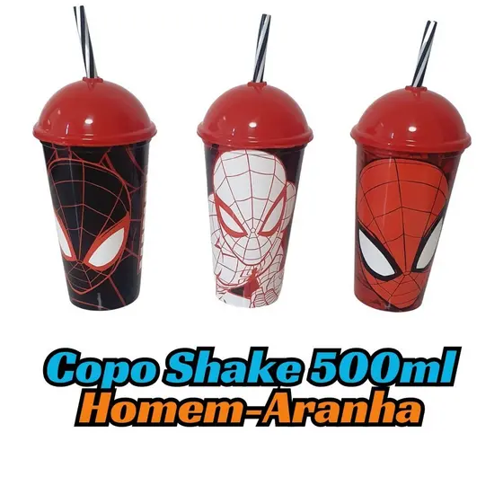 Copo Shake 500 ml | Homem Aranha