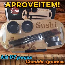 Kit Comida Japonesa 07 Peças lindas Decorativas  - Kioto Luxo