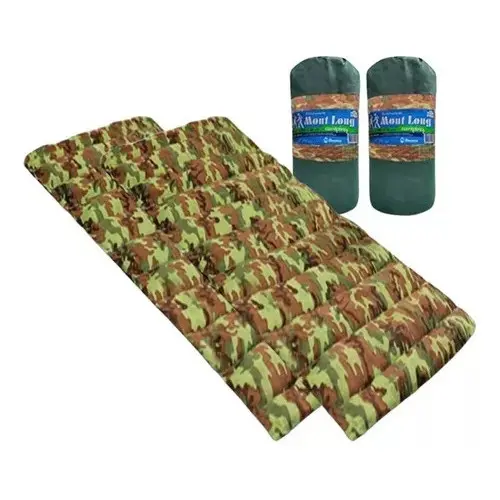 Kit 2 Colchonetes Com Sacola Solteiro Verde