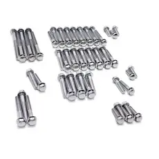 Parafusos Tampa Motor Titan 160 Start 160 Bros 160 2016 a 2024 - Kit com 60 peças - Cromado