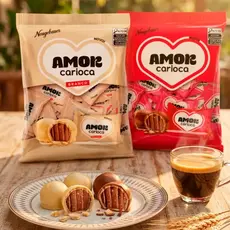 BOMBOM AMOR CARIOCA CHOCOLATE 500 GRAMAS - Neugebauer