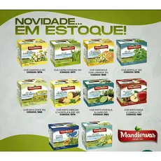 KIT CHÁS MANDIERVAS SABORES DIVERSOS 10 DISPLAY COM 10 UNIDADES