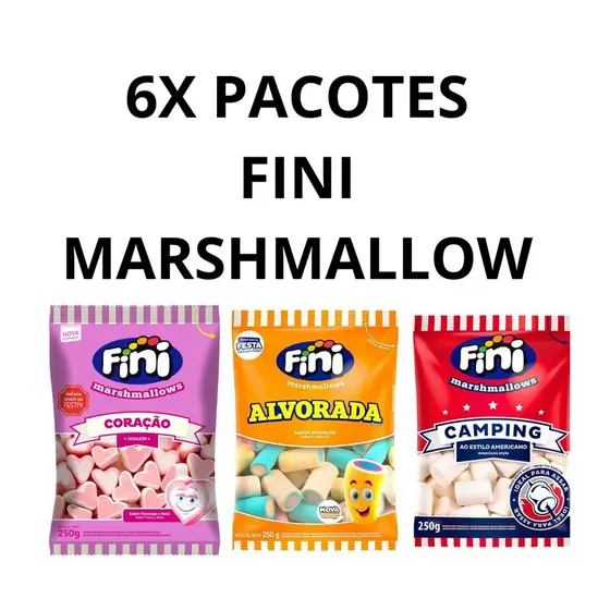 FINI MARSHMALLOW KIT 6 PACOTES DE 200 A 250GR