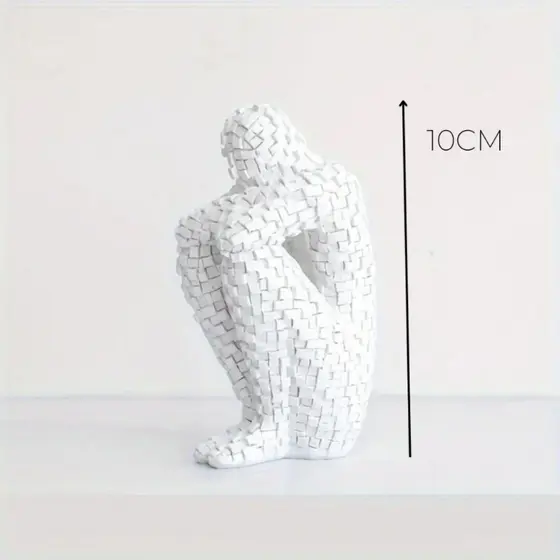 Escultura Decorativa, Estatueta Pensador Abstrato Perfeito para decoração do seu cantinho.