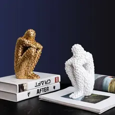 Escultura Decorativa Estatueta Pensador Abstrato Linda Decoração para sua Casa ou Escritório