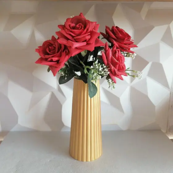 Vaso Cone - Sofisticação e Estilo para Sua Decoração! Decoração Rack Sala Escritorio Aparador