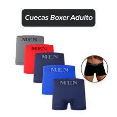 Kit 5 Cuecas Boxer Microfibra Adulto Premium