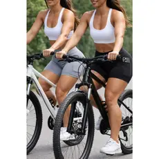 KIT 2 Bermudas Ciclista Feminina com Bolso Cintura Alta Modeladora Suplex Promoção Imperdível