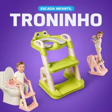 Assento Redutor Infantil Escadinha Para Vaso Sanitário Troninho Pluggei Select PluggKids TR01