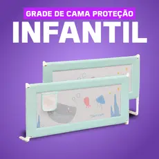 Grade de Cama para Proteção Infantil Idosos Bebê Articulável 1,5m 1,8m 2m