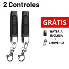 Controle Remoto para Portão Eletrônico Elétrico Universal Automático 433 Mhz Slim 4 em 1