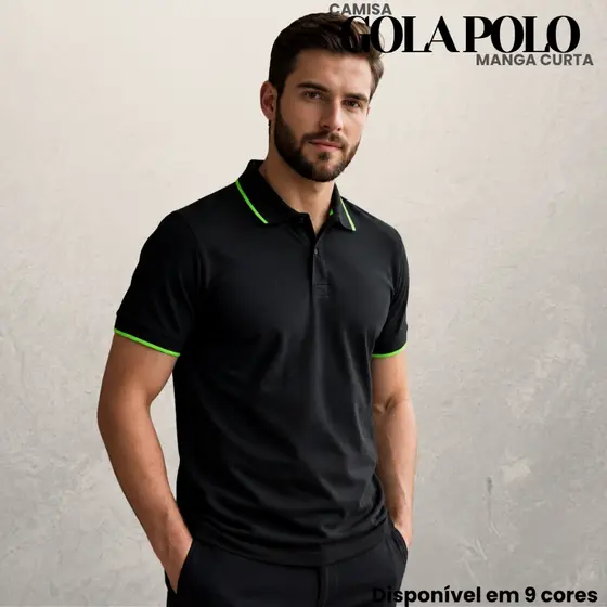 Camisa Polo Masculina 100% Algodão Conforto e Durabilidade