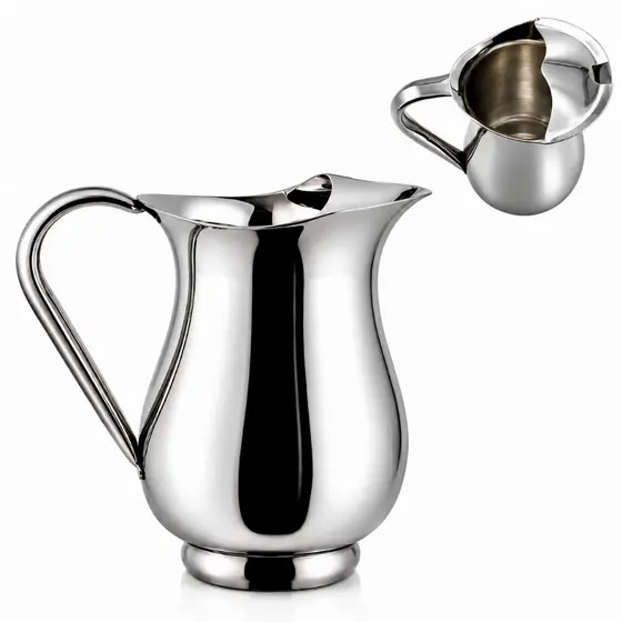 Jarra Com Aparador de Gelo Inox 1L Para Servir Água Suco Resistente