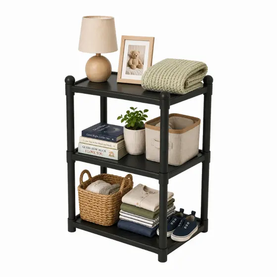 Estante 3 Prateleiras Modular Plástico Organizador Multiuso