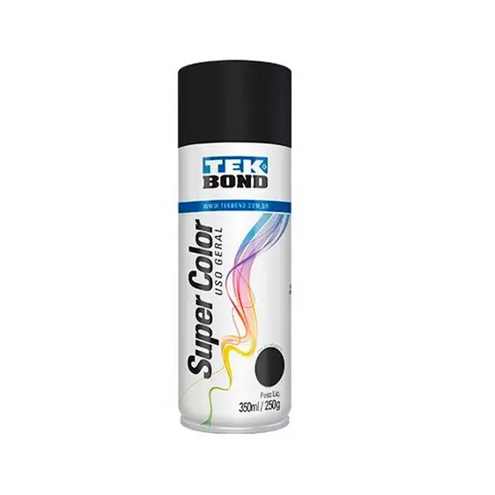 Tinta Spray Preto Fosco 350ml (250gr) Tekbond – 23001006900