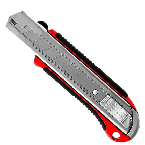 Estilete Retrátil 25mm Reforçado com Ponta de Metal MTX 789599