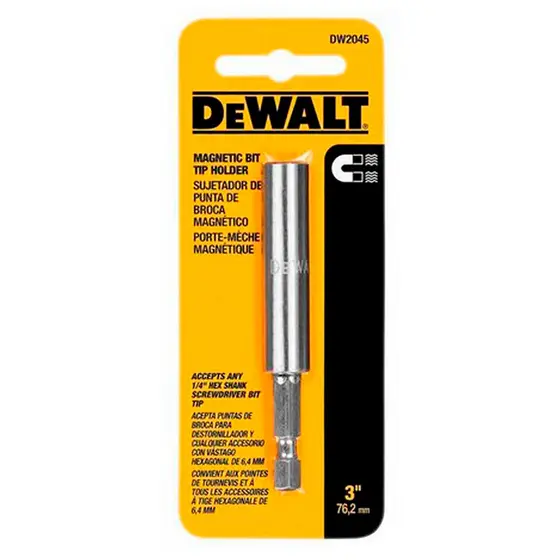 Alongador de Bits Magnético 1/4" x 76mm Dewalt DW2045