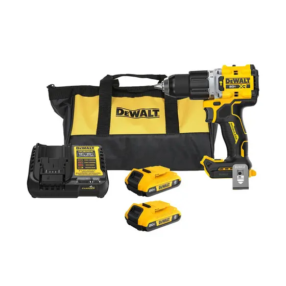 Parafusadeira e Furadeira de Impacto 1/2" a Bateria 20V MAX Dewalt DCD806D2-BR + 2 Baterias 2Ah + Carregador + Bolsa