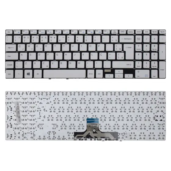 Teclado para Notebook Samsung Expert NP300E5K Branco
