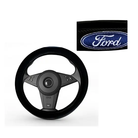 Capa de Volante com Bordado Personalizado Compatível Pálio Onix Kwid Gol Respirável Macio Flexível