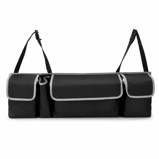 Organizador Porta Malas Automotivo Várias Repartições Resistente Prático Dobrável Nylon 600 Premium