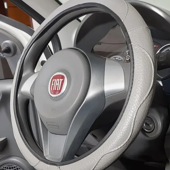 Capa de Volante em Couro Sintético com Costura Reforçada Compatível Para Carros de Passeio Premium