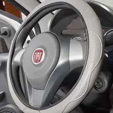 Capa de Volante em Couro Sintético com Costura Reforçada Compatível Para Carros de Passeio Premium