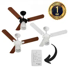 Ventilador De Teto Tron Marbella 3 Pás 110v Nas Cores Branco Ou Preto Madeira Ou New Branco Oferta