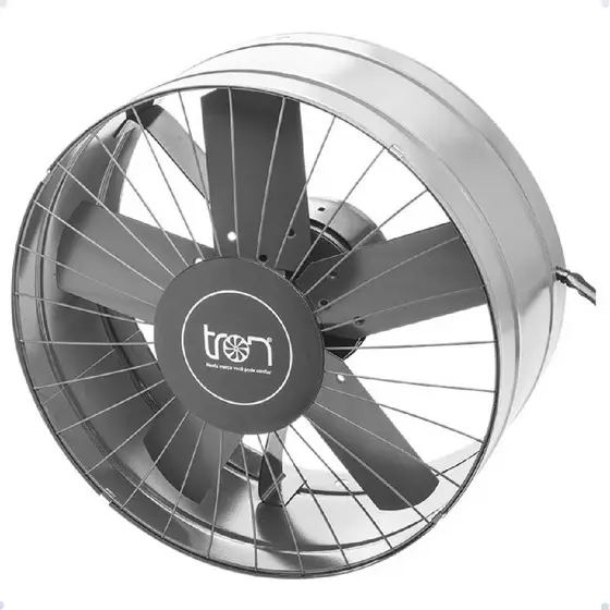Ventilador/Exaustor Axial industrial Bivolt 400mm Grafite 51.03-0022 Tron 110v/220v