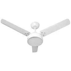Ventilador De Teto Led Ametista Tron 130w 3 Pás Clm New Branco Preto San Silencioso Casa Apartamento