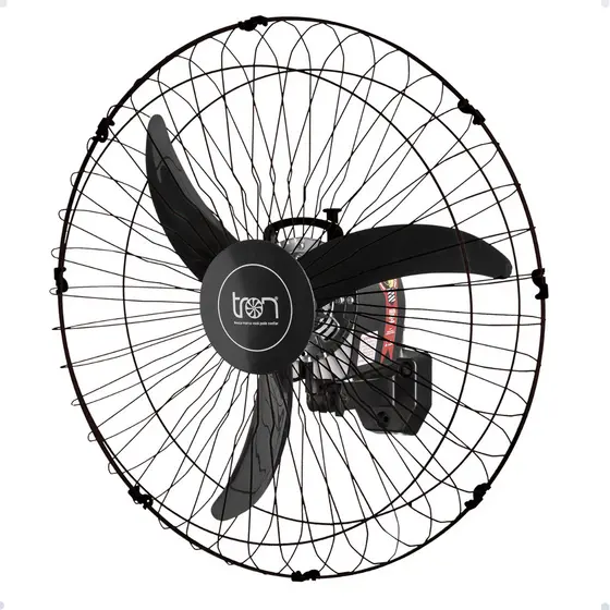 Ventilador Oscilante De Parede Bivolt 50cm C1 At Preto 140W 51.01-1121 110v/220v