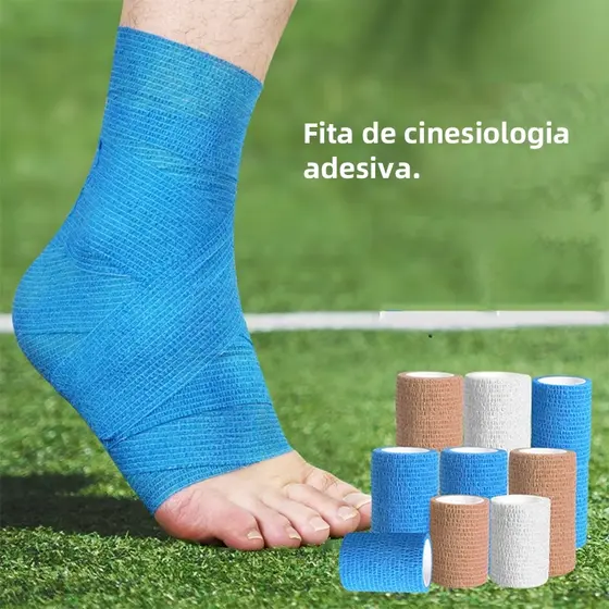 5cm*4,5mFita Esportiva Portectiva Envoltório Atlético Auto-Adesivo Protetor De Dedos Musculares Para Basquetebol Fitness