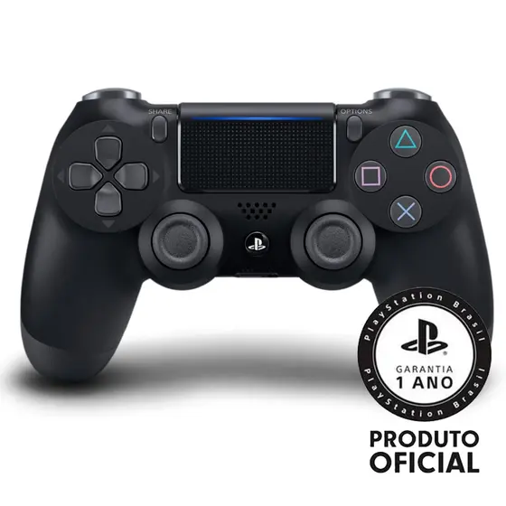 Controle Sony Dualshock 4 PS4 Sem Fio Preto CUH-ZCT2U Original Lacrado Com Garantia de Fabrica