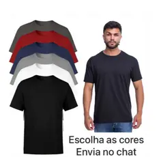 Kit 6 Camiseta Masculina Algodao Premium Slim Fit Manga Curta Anti Suor Anti Odor Camisa Esportiva Bike Corrida Academia
