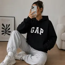 Moletom Canguru UNISSEX GAP Com Capuz Básico Inverno