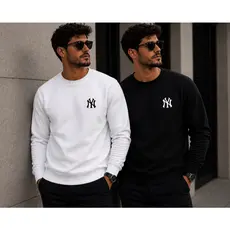 KIT 2 MOLETONS GOLA CARECA NY ESTILO SUETER PARA O INVERNO VERSATIL CONFORTAVEL E PREMIUM