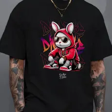 Camiseta Street Wear Bunny Masculina Camisa 100% Algodão